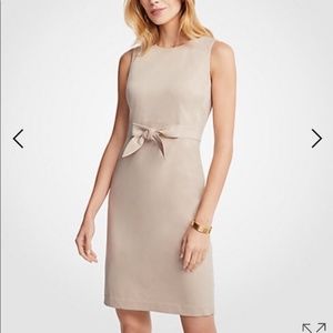 Ann Taylor Sheath Dress - Khaki/Stone (NWT)